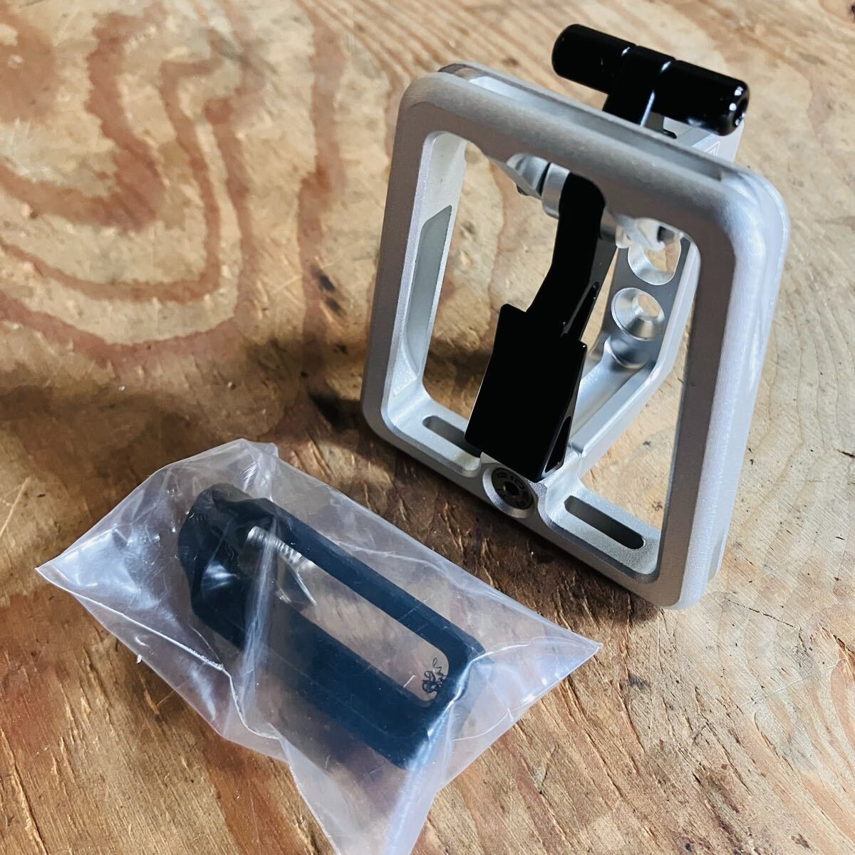 ◯未使用 RIDEA(リデア)　BROMPTON ブロンプトン用　Front Carrier Block フロントキャリアブロック シルバー