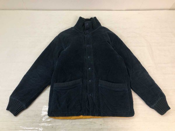 ロット シップス LOT SHIPS 00s アメカジ アウトドア PRIMALOFT プリマロフト コーデュロイ 裏地キルティング 中綿 ジャケット メンズ 紺