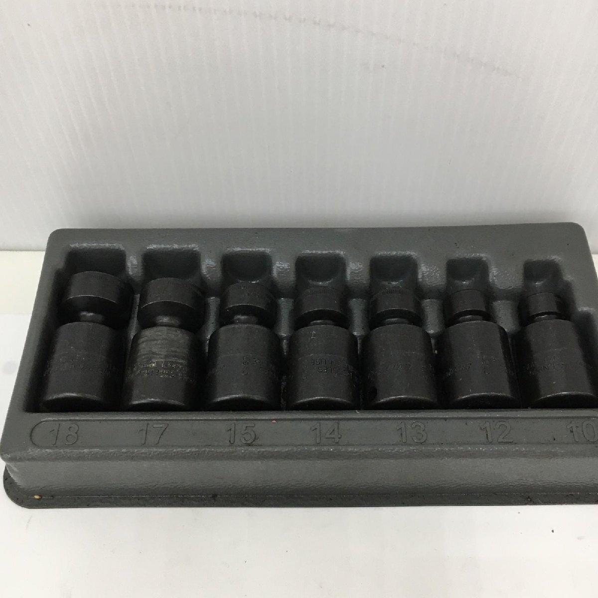 △△ Snap-on スナップオン スイベル　インパクトレンチソケット RIPFM18C-RIPFM10C ブラック やや傷や汚れあり