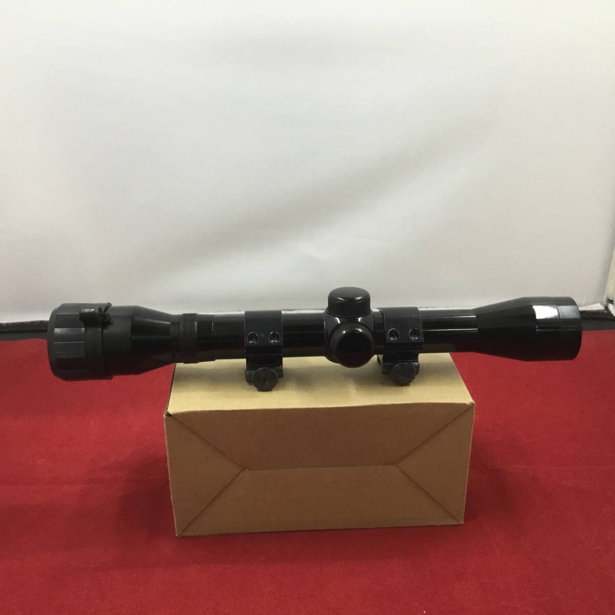 メーカー不明 モデルガン パーツ スコープのみ 中国製 ASPライフルスコープ MRS-3 倍率 4×32 一部難アリ 現状品 商品説明必読
