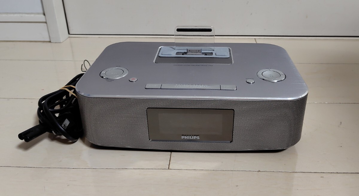 PHILIPS フィリップス DC291 FMラジオ ドッキングスピーカー ラジオ聞けたのみ確認 ジャンク 現状品
