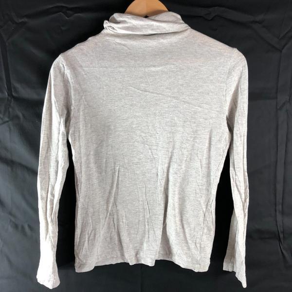 マーガレットハウエル MARGARET HOWELL カットソー 長袖 ハイネック コットン カシミヤ 薄手 日本製 グレー Fサイズ 982942