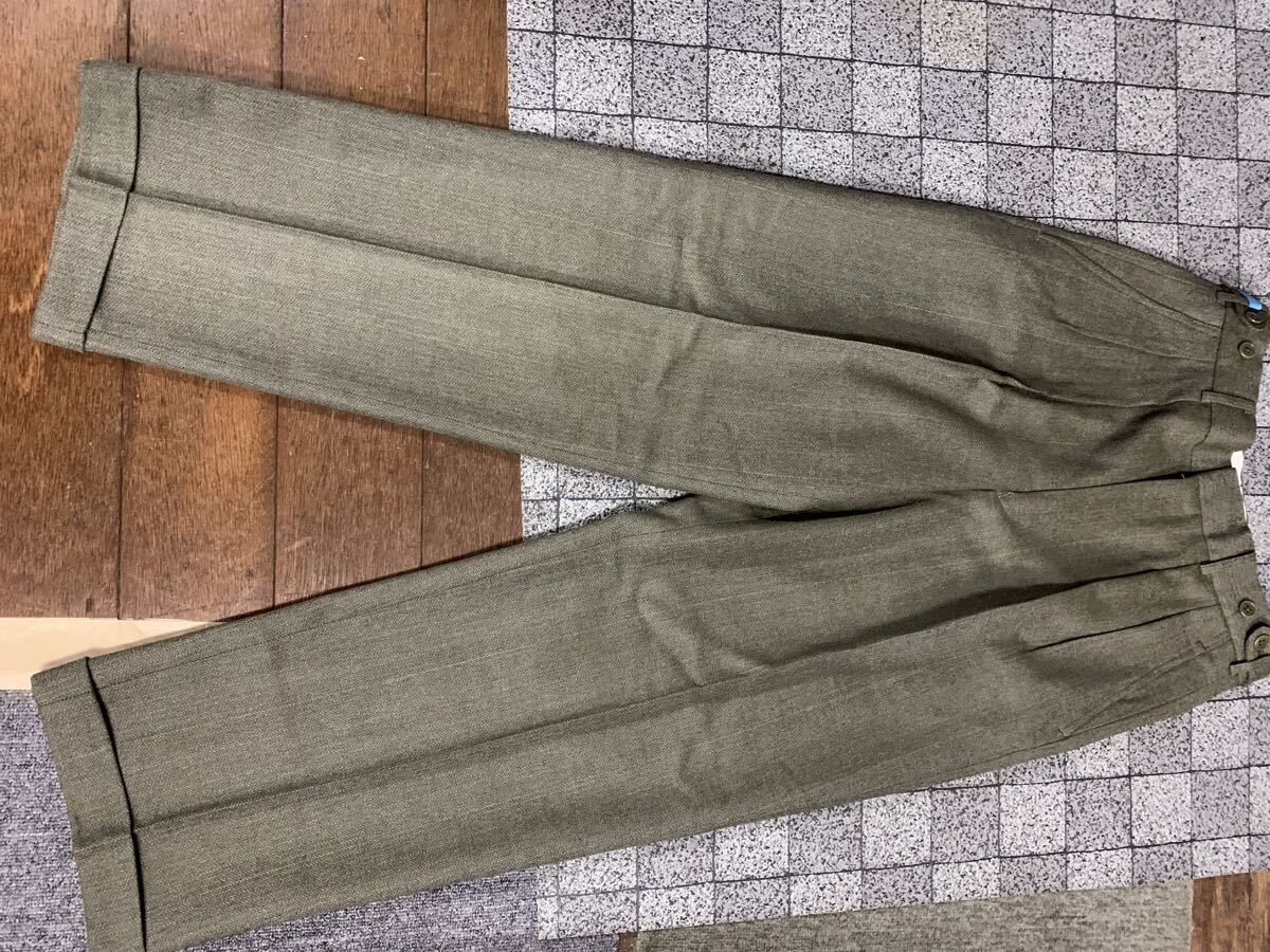 ☆希少美品☆タケオキクチ　　オリーブツータックパンツ　　サイズS　　　ウール100％　　即日発送　90年代初期モデル