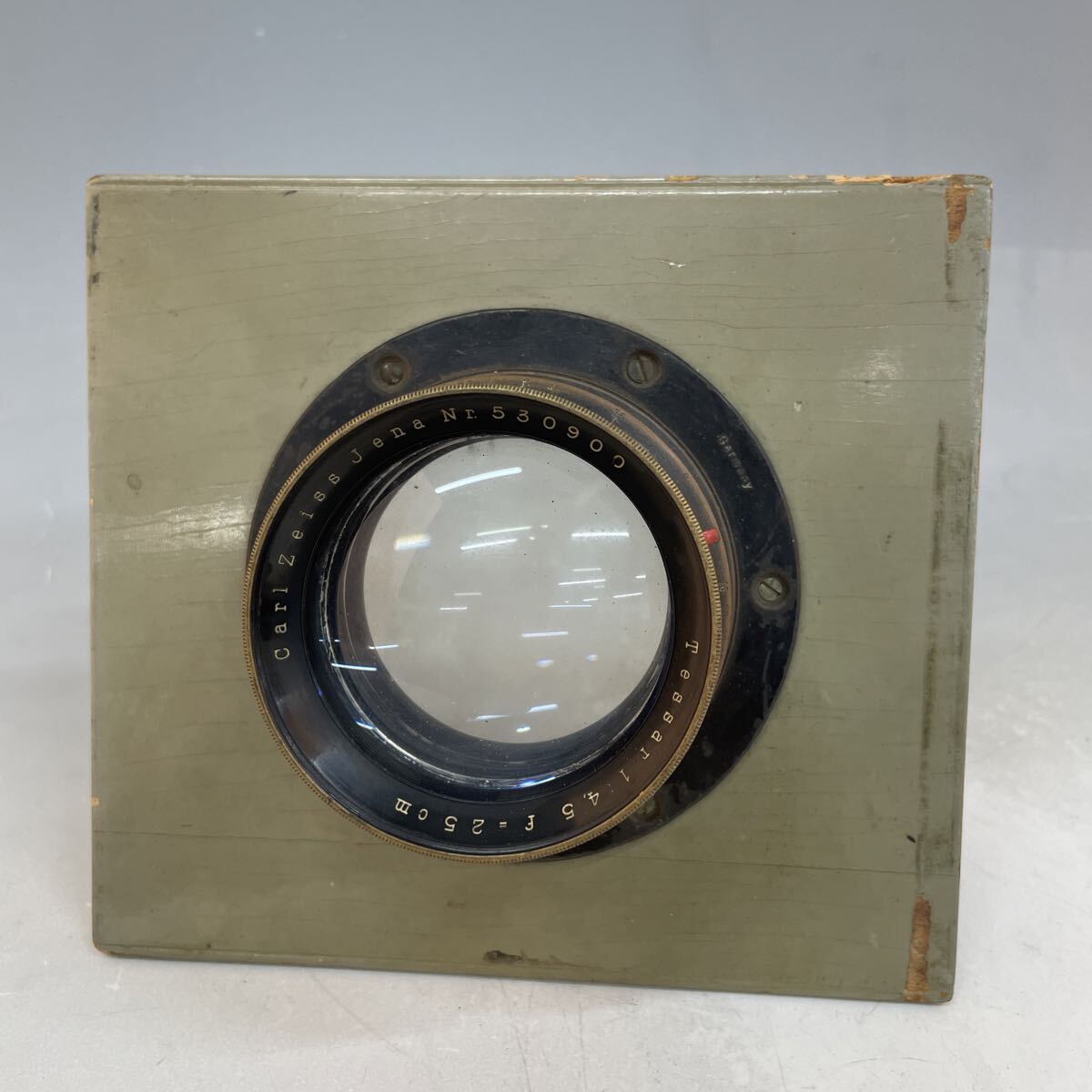 ジャンク/返品不可 Carl Zeiss Jena カール・ツァイス・イエナ Tessar 25cm F/4.5 大判レンズ #i62853 j8 