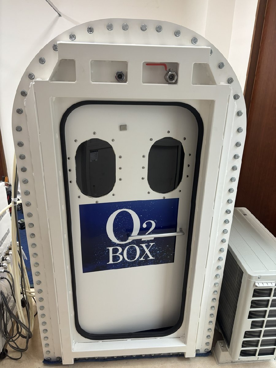 013001r6 タイムワールド O2BOX 高気圧酸素ボックス 1～2人用 エアコン付 酸素濃縮器付 解体済 2個口発送 直接引き取り推奨 名古屋市守山区