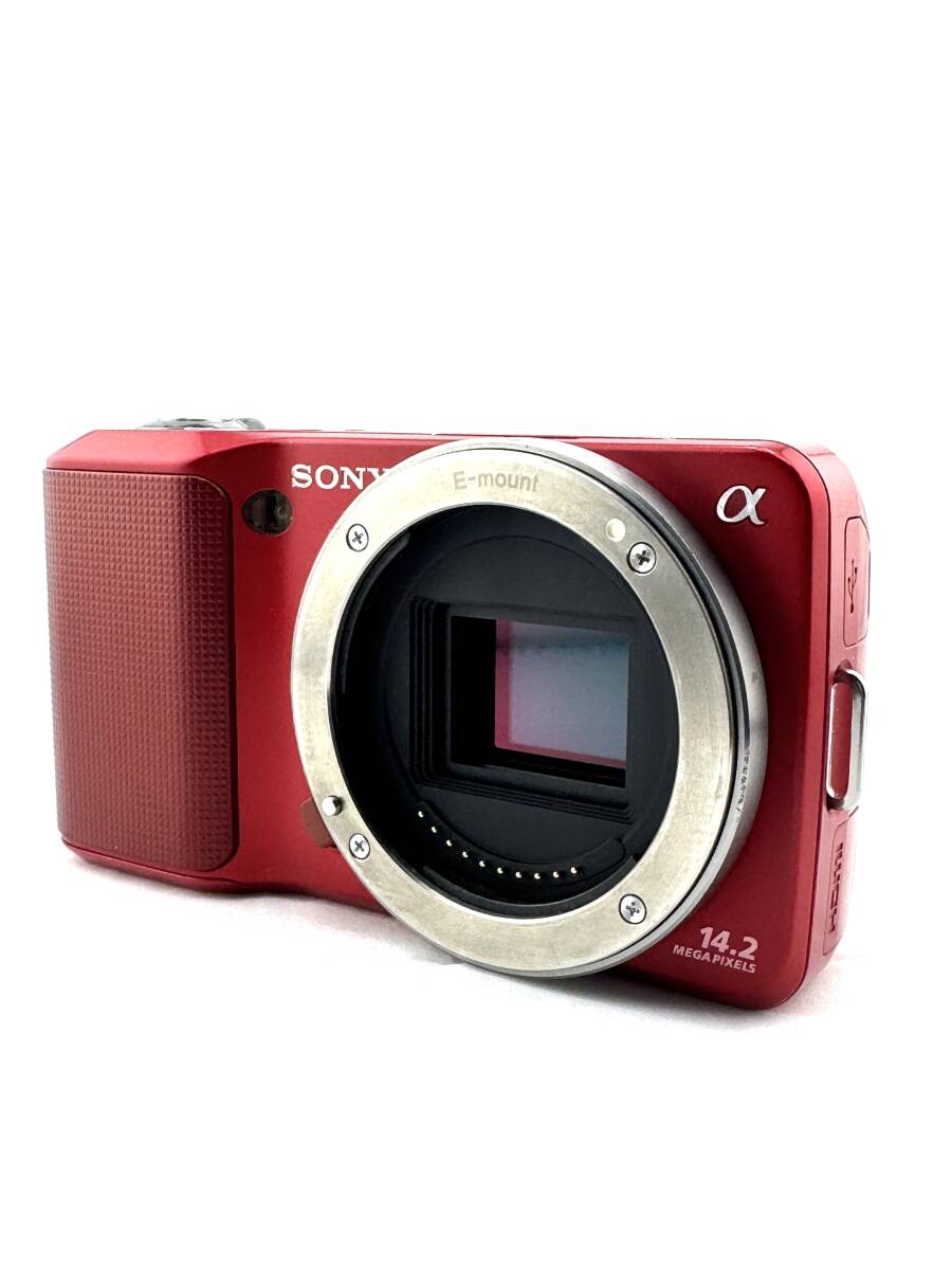 ★良品★SONY ソニー NEX-3 ボディ レッド★　#405