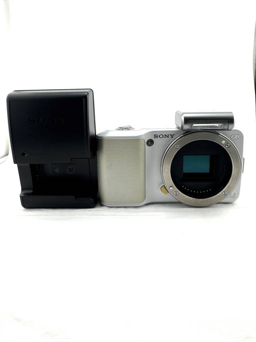 ★良品★SONY ソニー NEX-3 ボディ フラッシュ付き シルバー★　#437