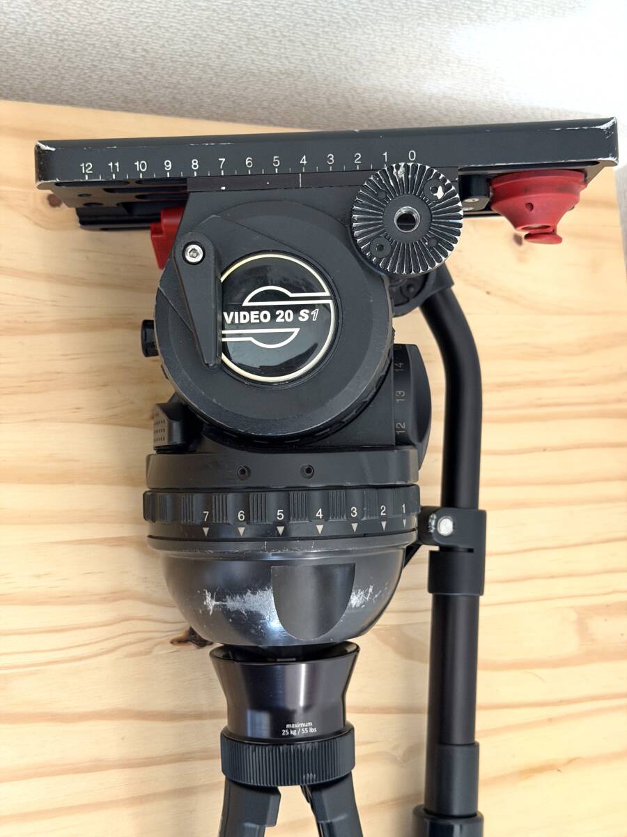 Sachtler Video20 S1 100mm ボール ビデオ雲台　　　　　　　　　　　　ザハトラー 雲台 video 20 18 s2 三脚 お探しの方にも