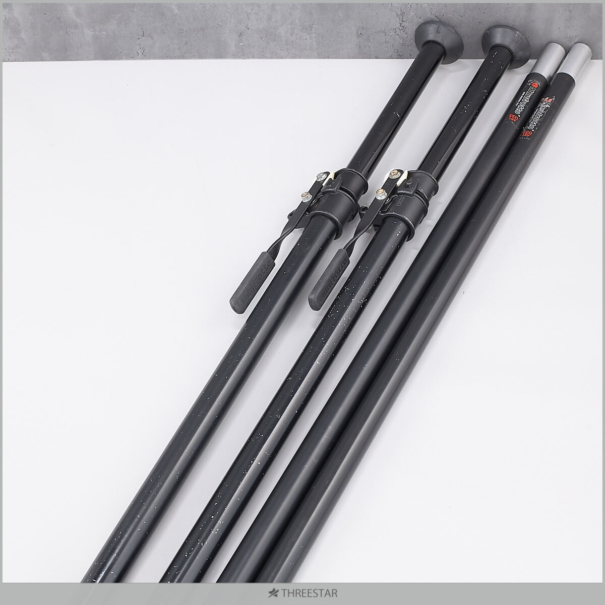 Manfrotto マンフロット オートポール 210cm-358cm 032 2本/延長ポール 033 セット 実用中古 配送方法注意事項あり！！ 【G22】