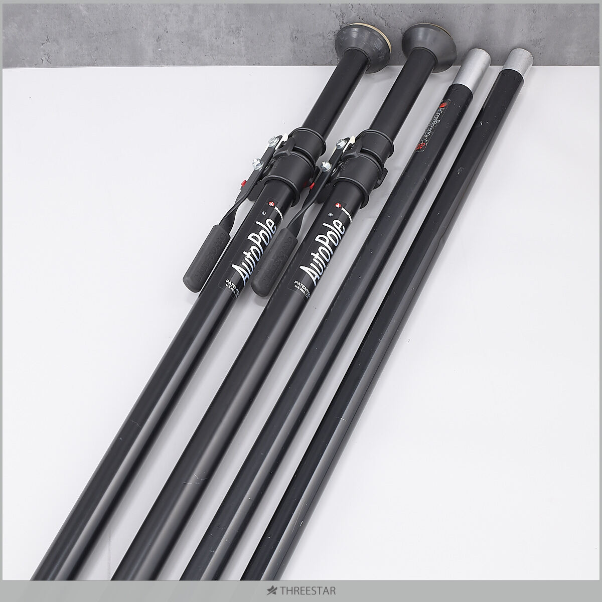 Manfrotto マンフロット オートポール 210cm-370cm 032 2本/延長ポール 033 セット 実用中古 配送方法注意事項あり！！ 【G26】
