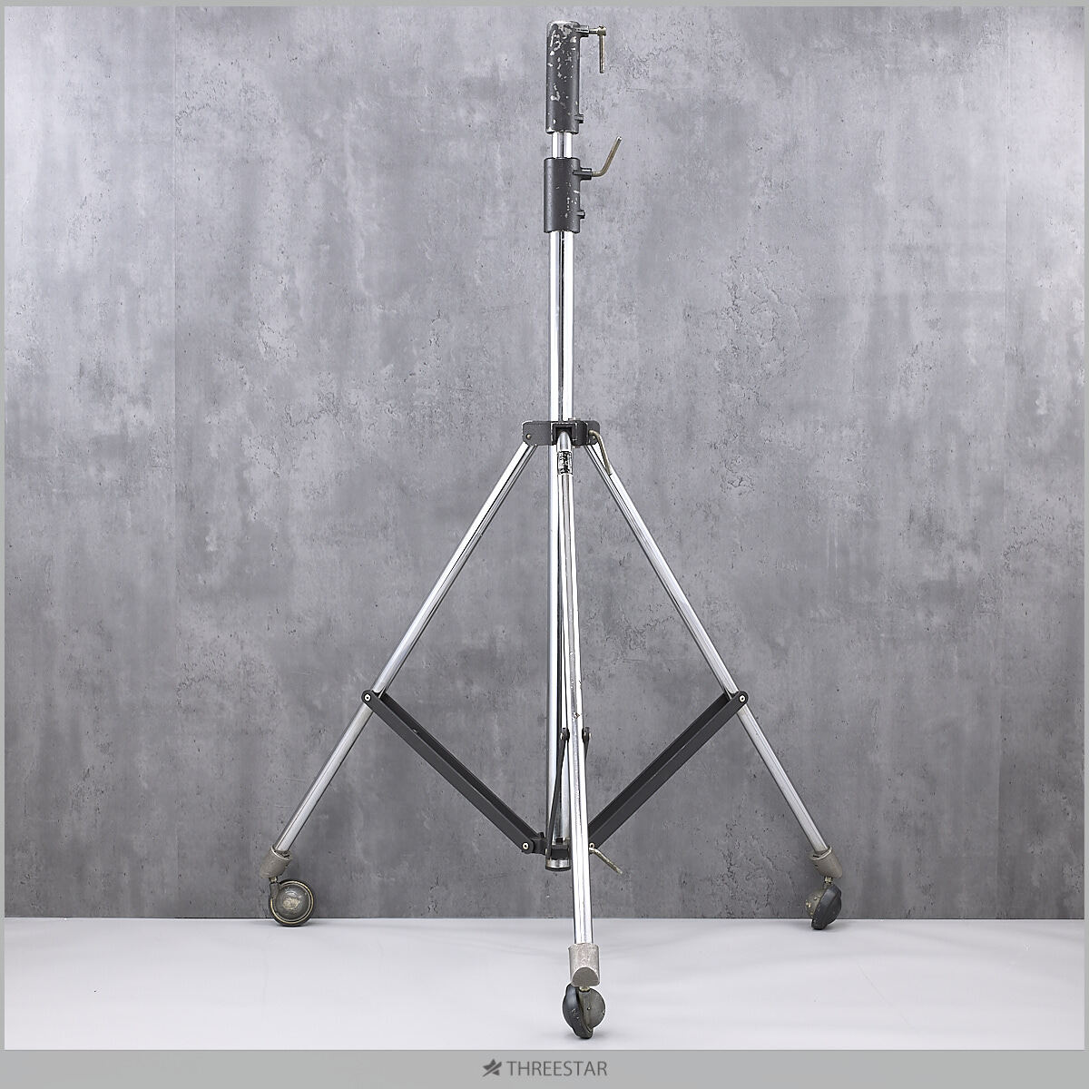 Manfrotto スチールスタンド ローラー付き スチール シルバー (008)【G12】