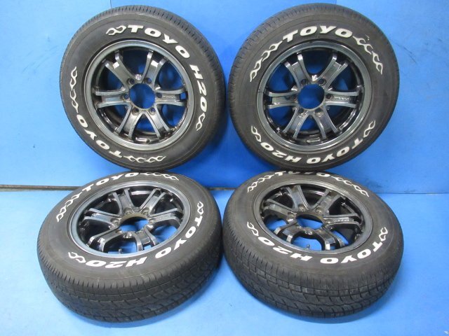 【即決有】 キーラー weds KEELER FORCE 16インチ 16X7J +37 6穴 PCD139.7 215/65R16C 109/107R タイヤ ホイール 4本 (g015444)