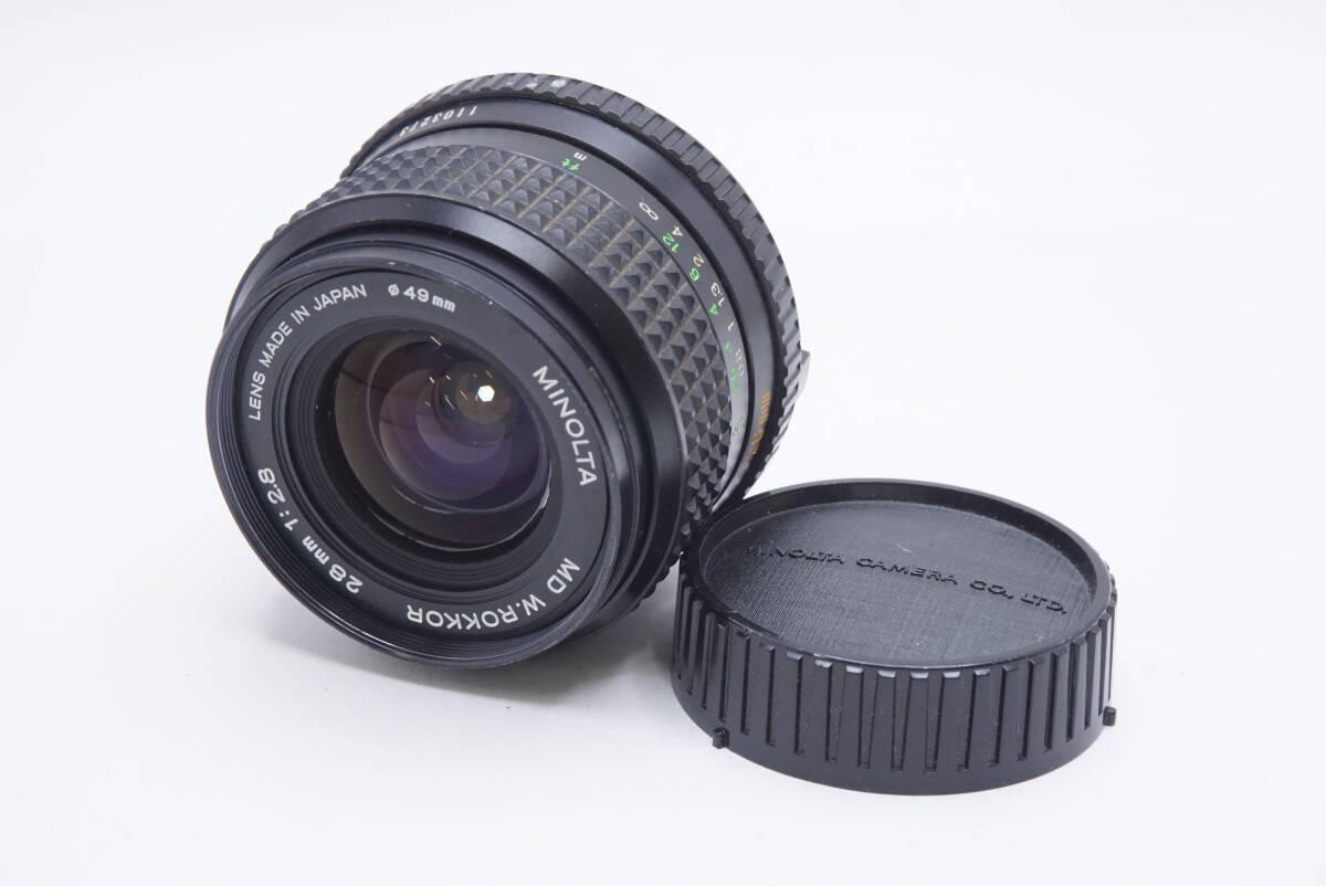 ☆MINOLTA ミノルタ MD W.ROKKOR 28mm F2.8 (キャップ付)