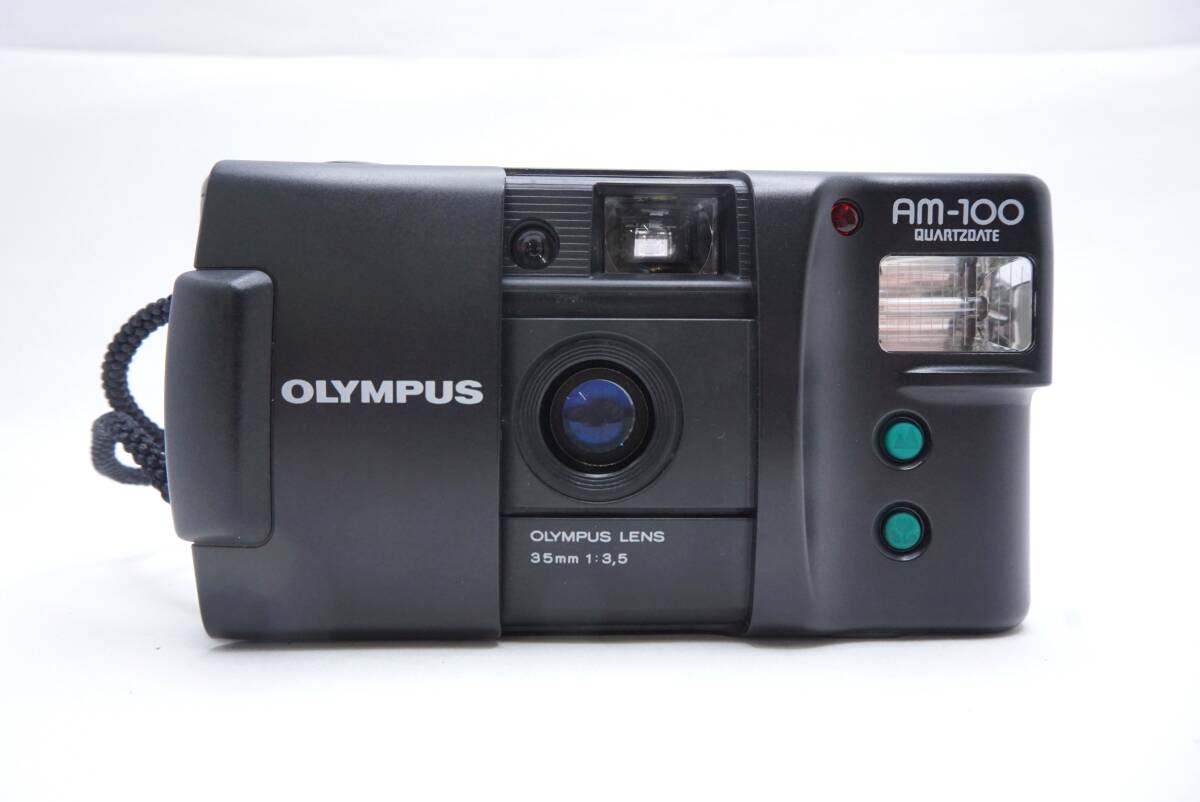 ○OLYMPUS オリンパス AM-100 QUARTZDATE 35mm F3.5コンパクトフィルムカメラ訳あり