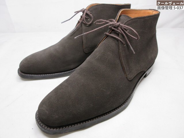 HH超美品 【スコッチグレイン SCOTCH GRAIN】 F-560 チャッカブーツ スエードレザー 紳士靴 (メンズ) size26.5 ブラウン系 ★37MZA8815★