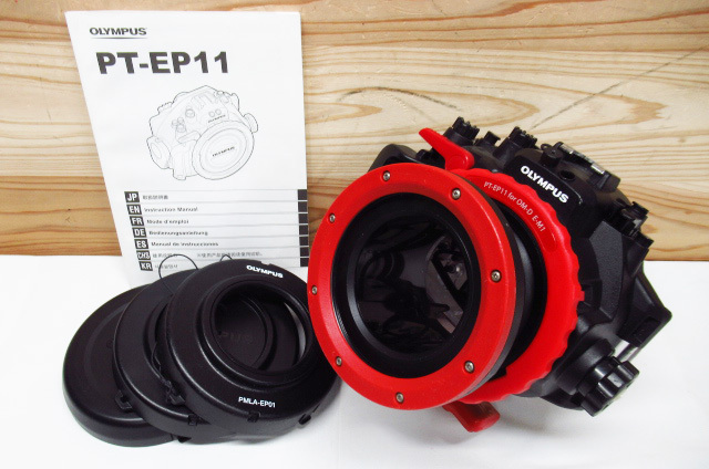 OLYMPUS オリンパス PT-EP11 for OM-D E-M1 水中カメラ 防水プロテクター ハウジング レンズポート付き ダイビング 管理8k0128K-F2