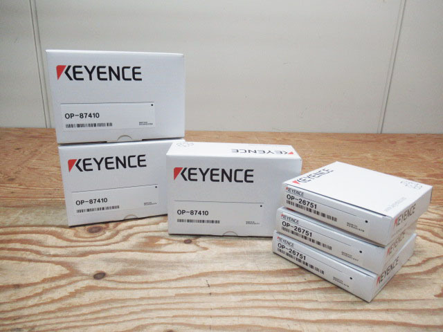 6点セット 新品未使用 KEYENCE キーエンス OP-87410 OP-26751 堅牢取付金具 エンドユニット (増設時) 管理8S0107B-A7