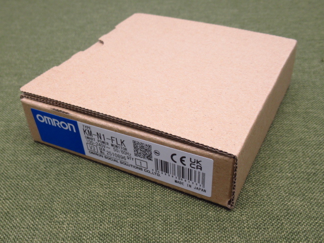 未使用 omron オムロン KM-N1-FLK 小型電力量モニタSMART POWER MONITOR 管理8H0114M-YP
