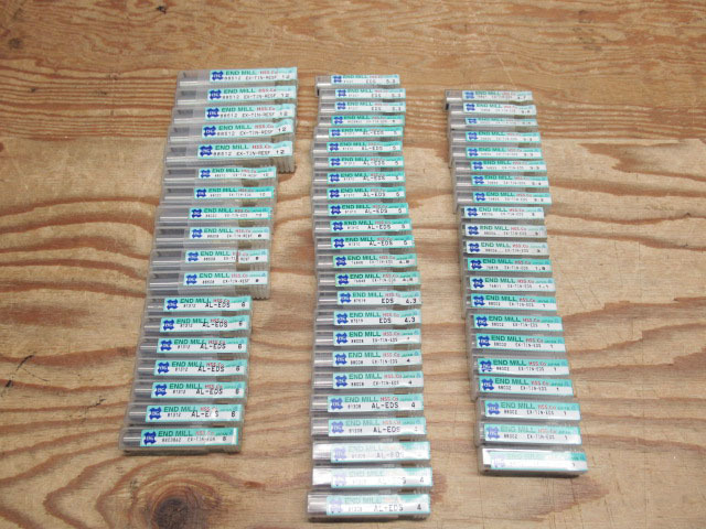 未使用? 63本セット OSG オーエスジー ENDMILL エンドミル EX-TIN-EDS EX-TIN-EDN EX-TIN-RESF AL-EDS 管理8S0120N-A3
