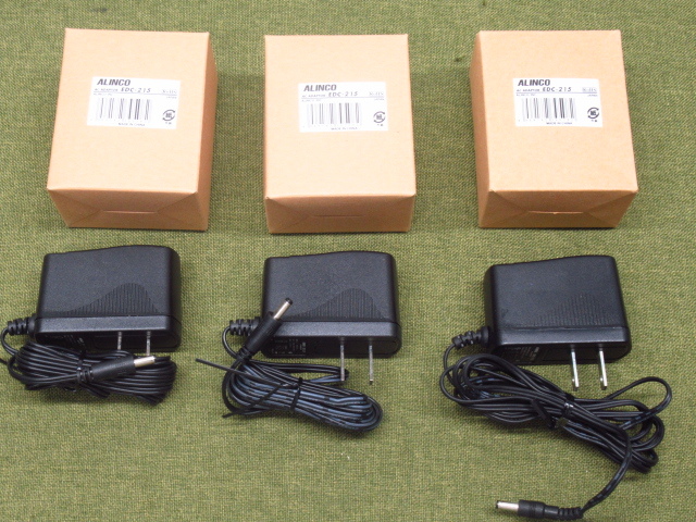3個セット ALINCO アルインコ EDC-215 EDC-214用充電専用ACアダプター 無線機 管理8H0127K-L1