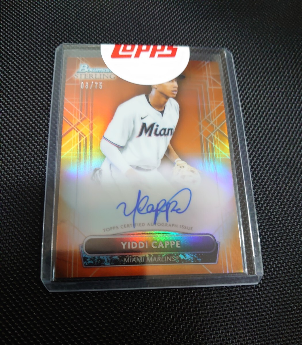 2022 Bowman yiddi cappe autograph /75