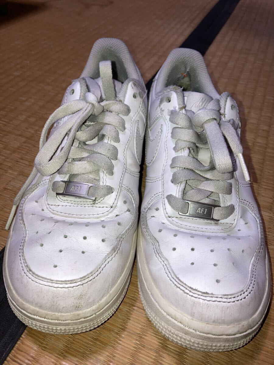 【NIKE AIR FORCE Ⅰ】ナイキ エアフォースワン スニーカーシューズ 靴 23.5cm 白