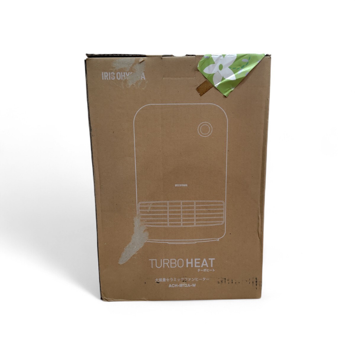 未使用品 アイリスオーヤマ 大風量 セラミックファンヒーター ACH-M12A-W ホワイト 人感センサー付き
