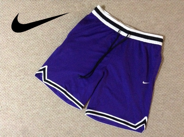 ★中古★ナイキ DRI-FIT バスケットボール ショーツ ハーフパンツ パープル XXL トレーニング ジム ワークアウト NIKE DNA DR7229-547
