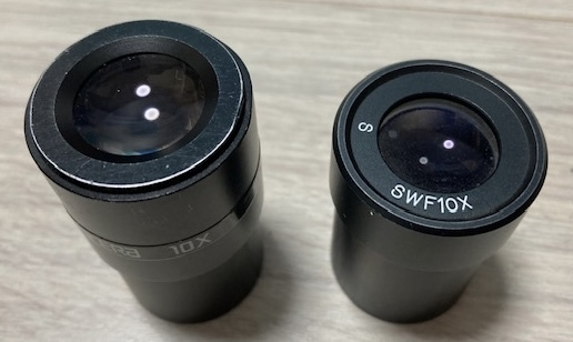 中古 接眼レンズ 2個セット 10× KYOCERA MEIJI TECHNO