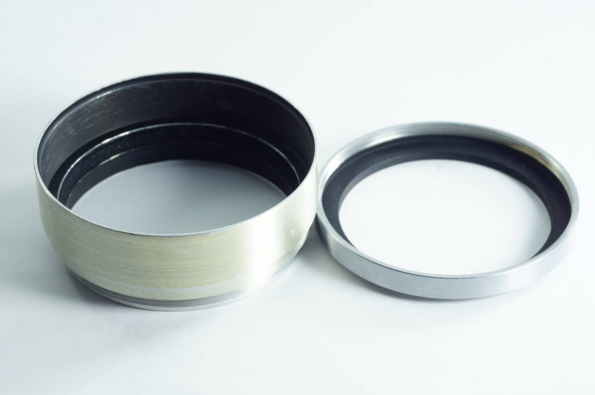 PHmini-02『並品』 希少品 Nikon 48mm レンジファインダー ニコン 8.5cm F2 用 NIKKOR-P・C 8.5cm F2用　メタルフード LENS HOOD SHADE
