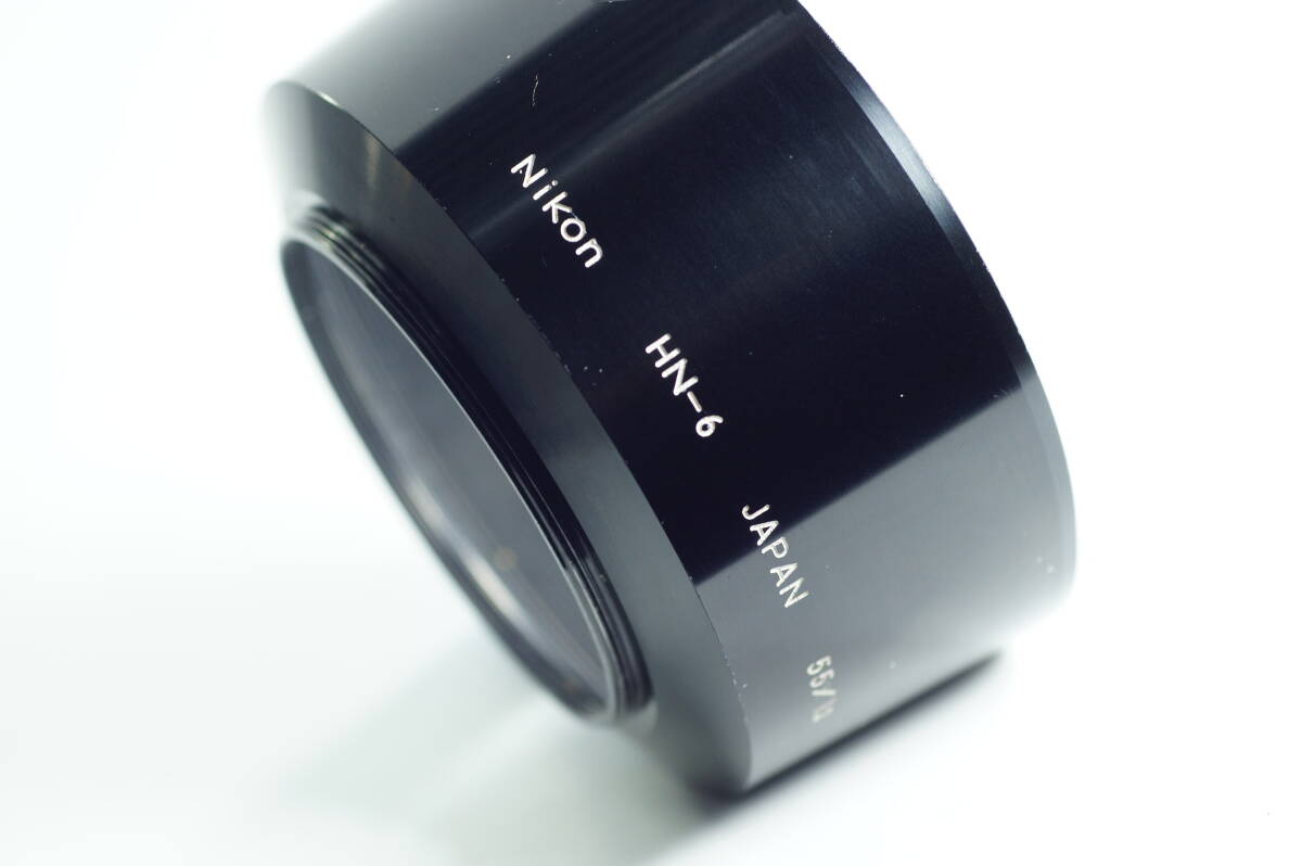 PH7群『おおむねキレイ』Nikon HN-6 Auto NIKKOR 55mm F1.2 ニコン Auto 55mmF1.2用 ネジ込み式 メタルフード LENS HOOD METAL