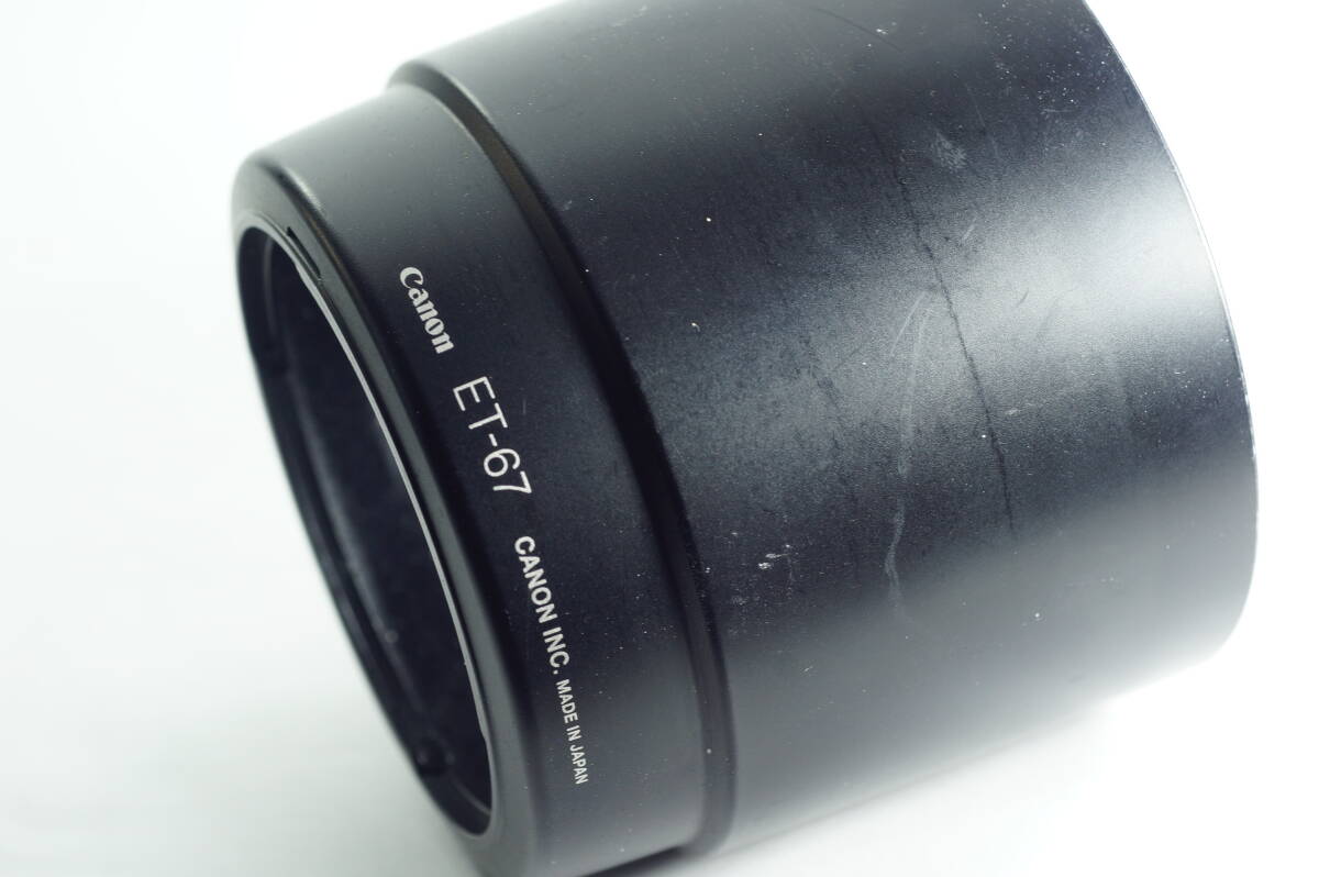影大『並品』Canon ET-67 EF100mm F2.8マクロUSM用 キャノン キヤノン レンズフード LENS HOOD SHADE