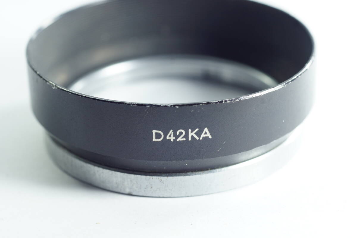 小 MINI-01『並品』 Minolta D42KA 内径42mm カブセ式 ミノルタ ハイマチック ユニオマット2 AL用 メタルフード LENS HOOD SHADE