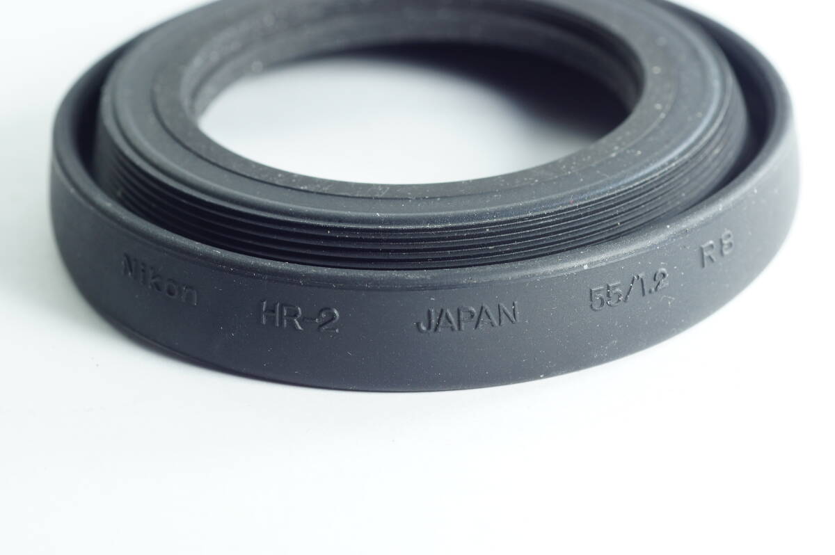 小 MINI-01『キレイ』Nikon HR-2 50／1.2 50mm F1.2ノクト 50mm F1.2用 52mm径 ネジ込み式 ラバーレンズフード HOOD SHADE