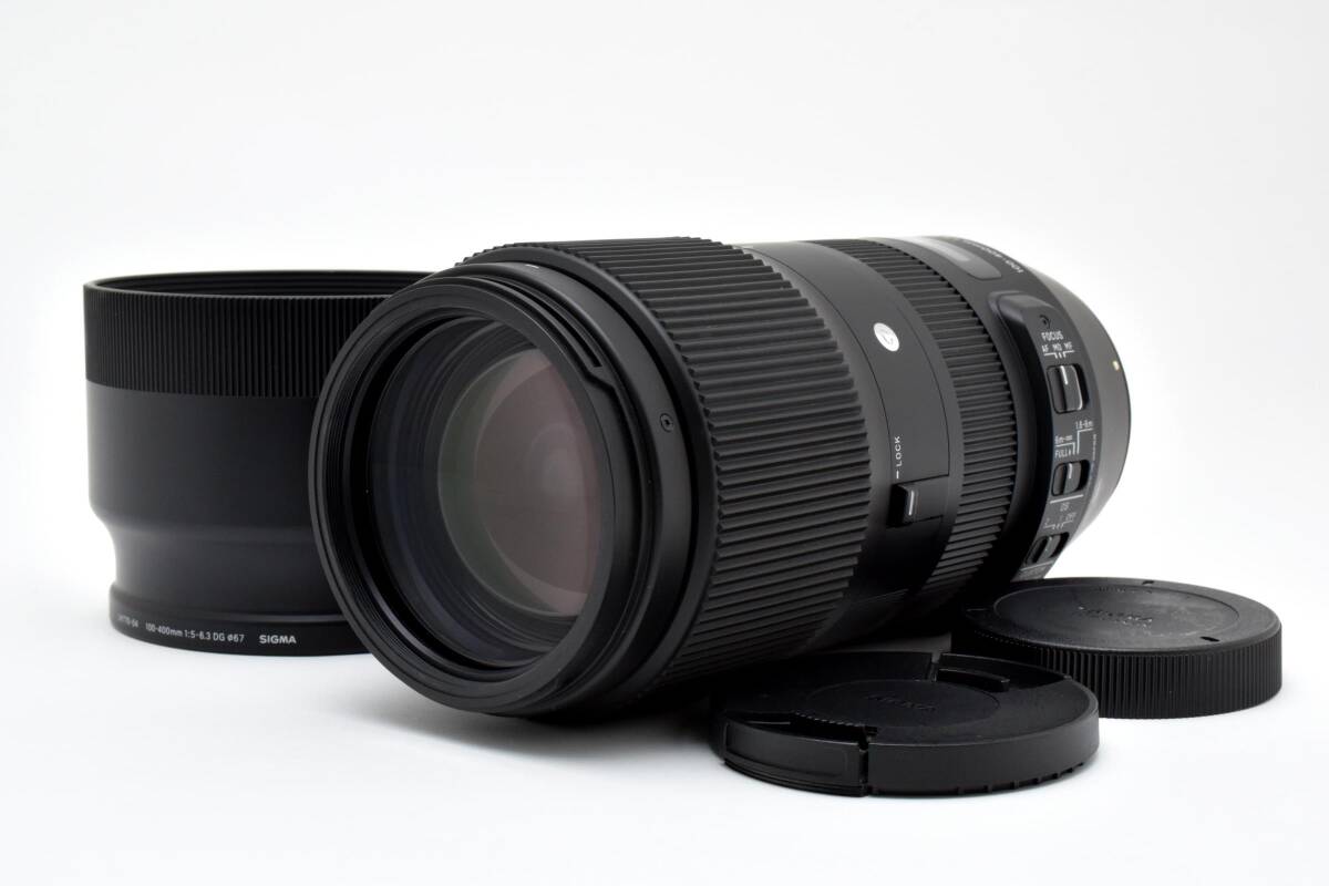 ★実用良品★ SIGMA シグマ 100-400mm F5-6.3 DG OS HSM Contemporary For Canon キャノン 超望遠ズームレンズ ＃3743