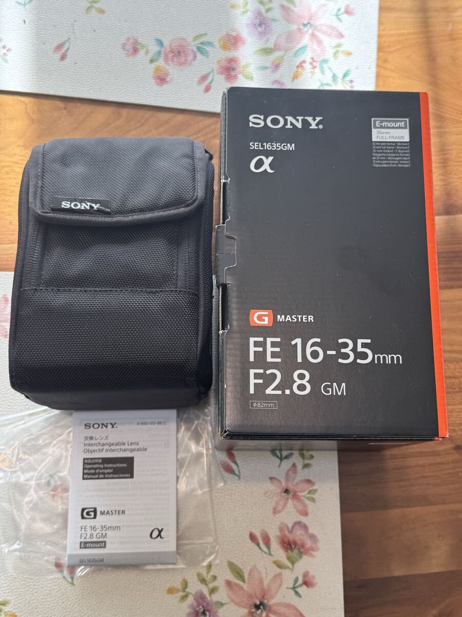 FE 16-35mm F2.8 GM SEL1635GM 元箱　取説　マニュアル ケース、バーコードあり、レンズ無し