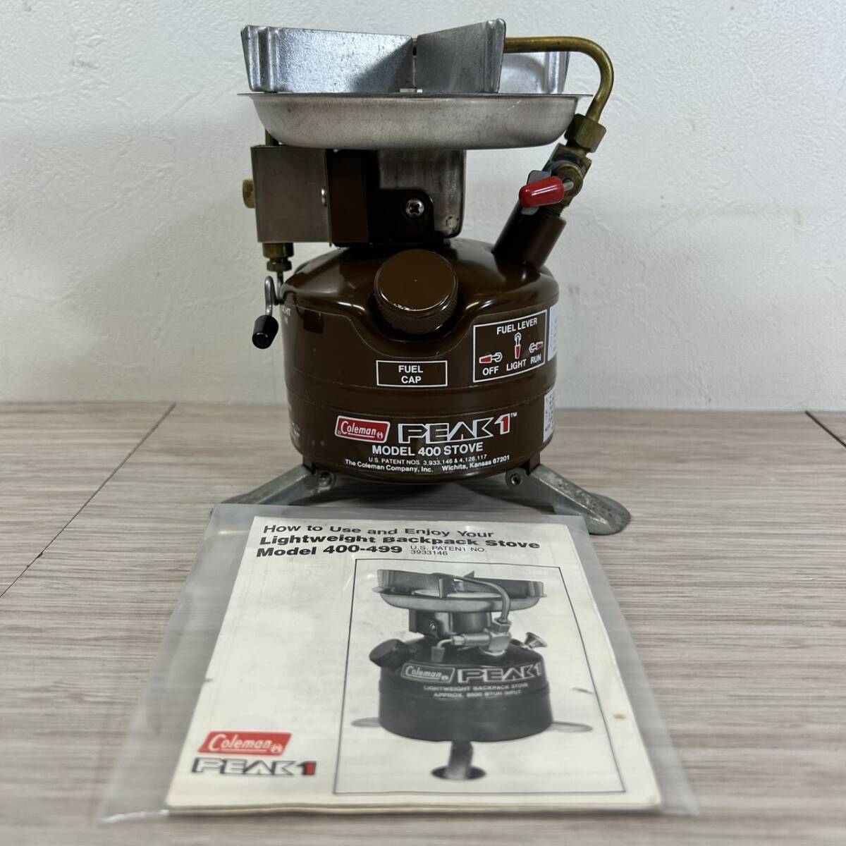【MH-2087】保管 コールマン Coleman 400 ストーブ Peak1ピーク1 1983年9月 極上フルセット ビンテージUSA
