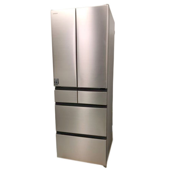 E1429YO 値下げ！■0113【展示品】冷凍冷蔵庫 540L フレンチドア 6ドア 日立 R-HW54V(N) 25年製 家電