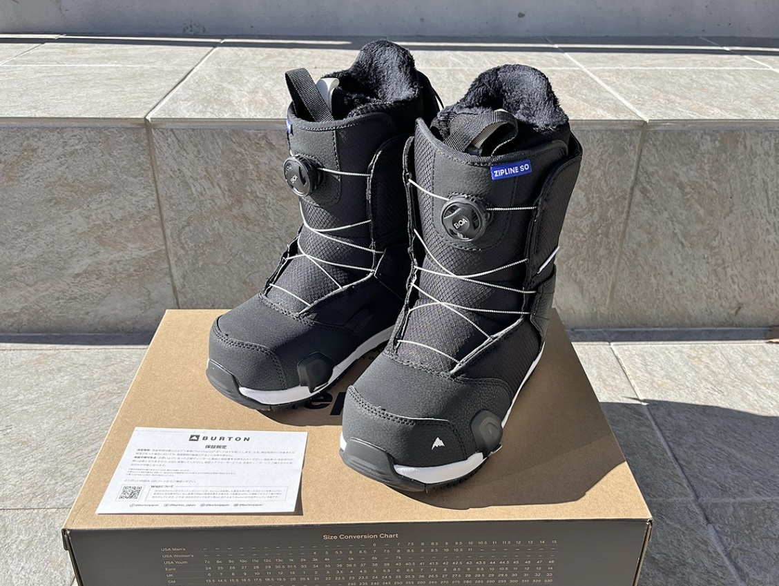 新品未使用 BURTON バートンステップオン キッズ用 ZIPLINE STEP ON KIDS 25cm