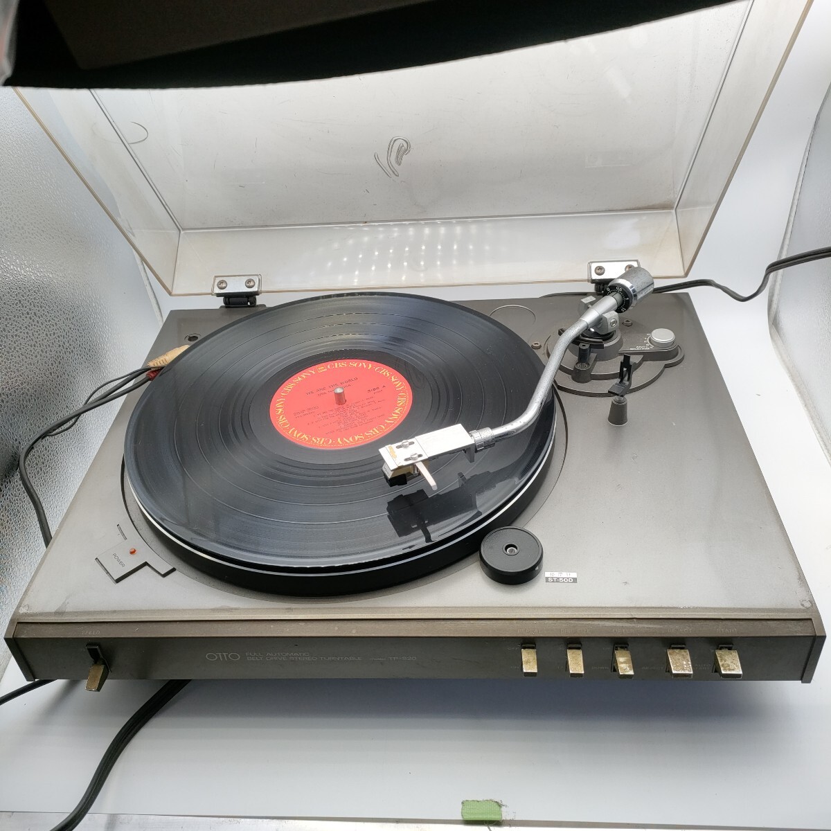 ★ OTTO TP-S20 ターンテーブル レコードプレーヤー28700593 蓋に傷あり【通電確認のみ】