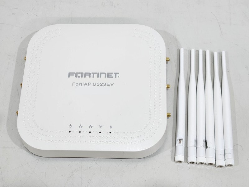 [現状品] FORTINET 無線LANアクセスポイント FortiAP U323EV(FAP-U323EV) アンテナ付き 通電確認のみ