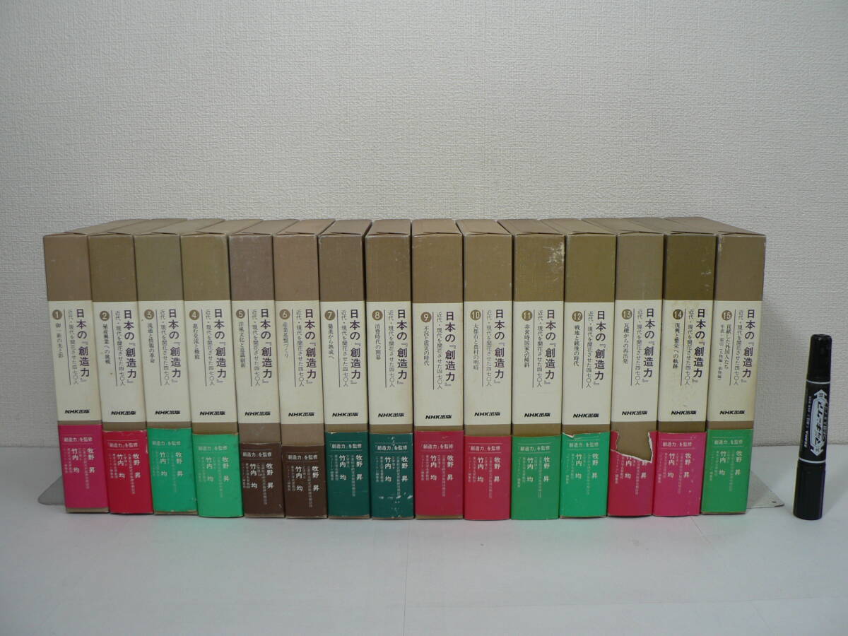 「日本の『創造力』: 近代・現代を開花させた470人」全15巻揃 牧野昇, 竹内均監修 NHK出版 1992-1994年