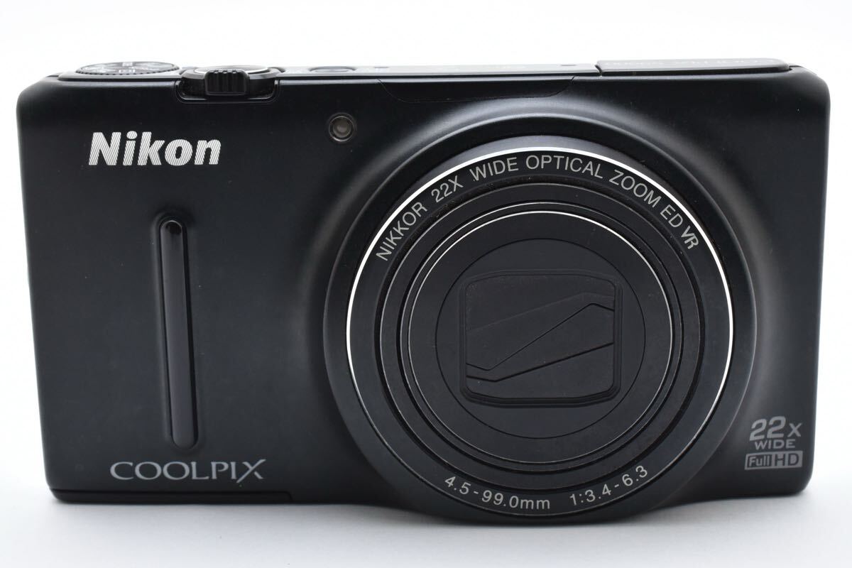 【美品】Nikon ニコン COOLPIX S9500 ブラック コンパクトデジタルカメラ クールピクス (517)