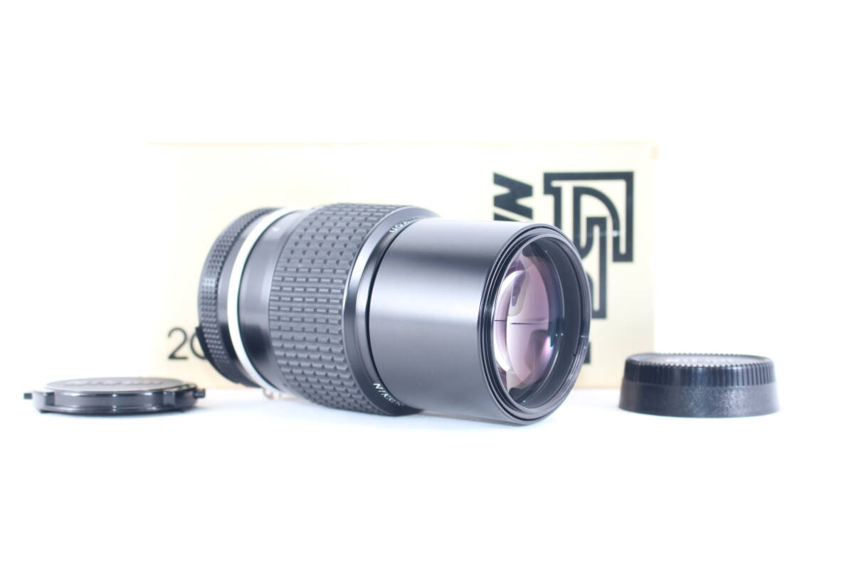 ★極上美品★ニコン NIKON Ai NIKKOR 200mm F4★元箱付き★#H514
