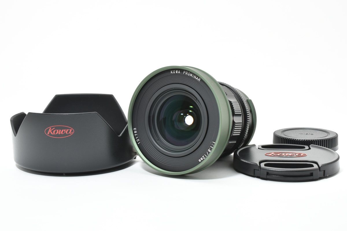 ★極上美品★ コーワ KOWA PROMINAR 12mm F1.8 グリーン マイクロフォーサーズ用 ARYM5271#383