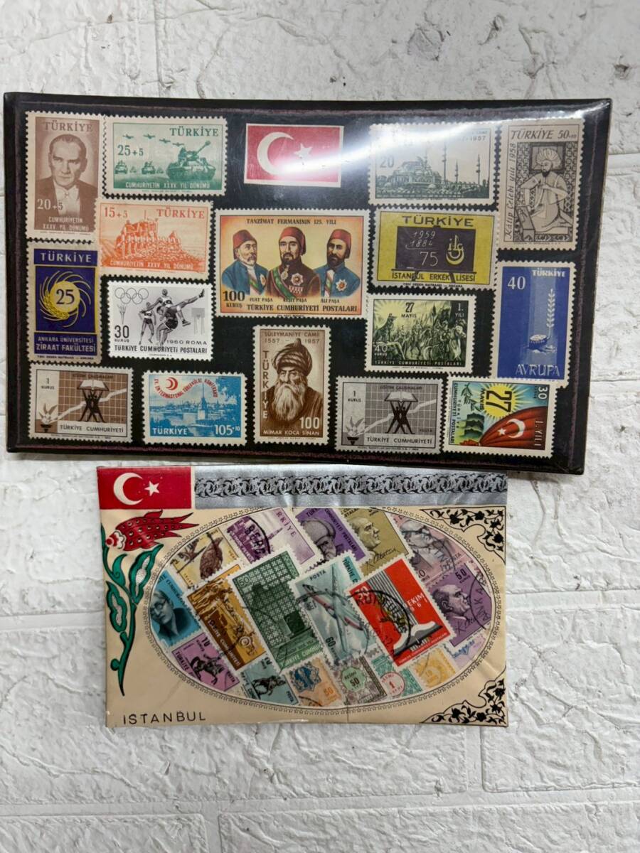 ★【在庫処分価格】海外切手 外国切手 まとめ TURKIYE Istanbul 消印 経年保管品 現状品☆C1-195J