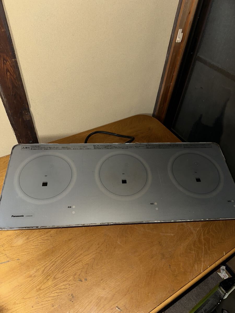 Panasonic トリプルワイド ビルトインIHクッキングヒーター 3口IHコンロ 鉄・200V IH調理器 S12EB2S3K