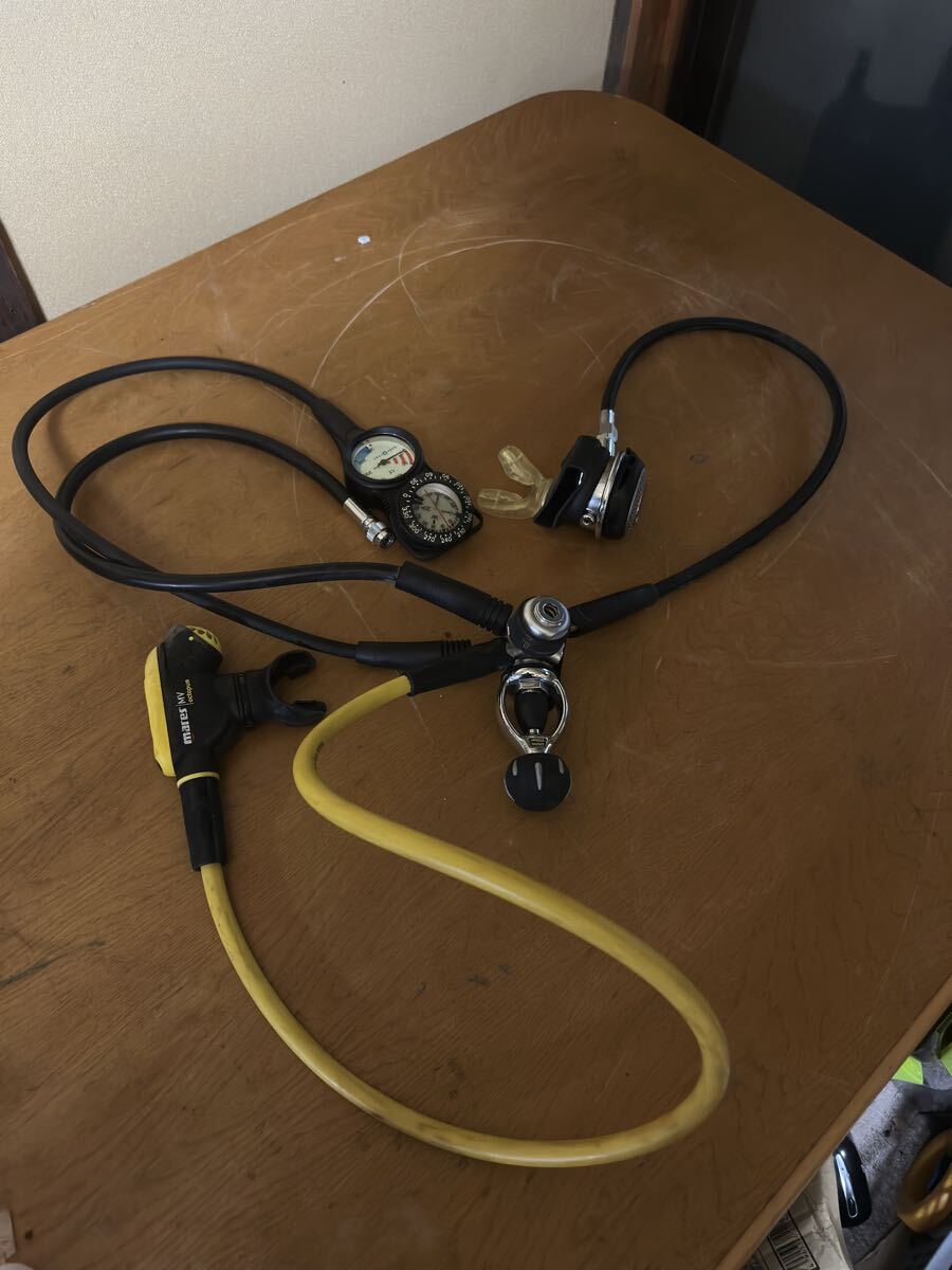 マレス アビスbm11455 & en250 & mv octopus & aqua lung. made in Italy