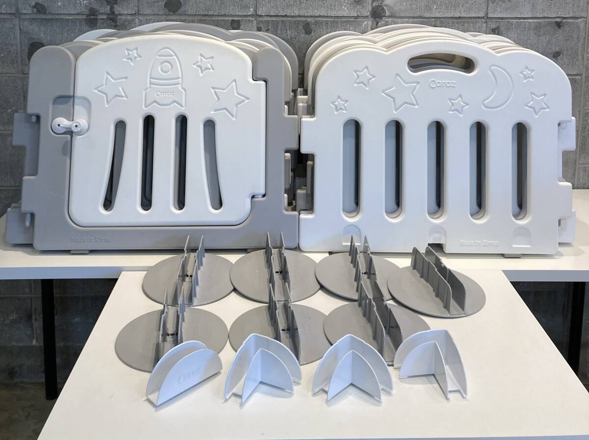 25125060 Caraz ベビーサークル　22枚セット　ドア付き、引き取り歓迎