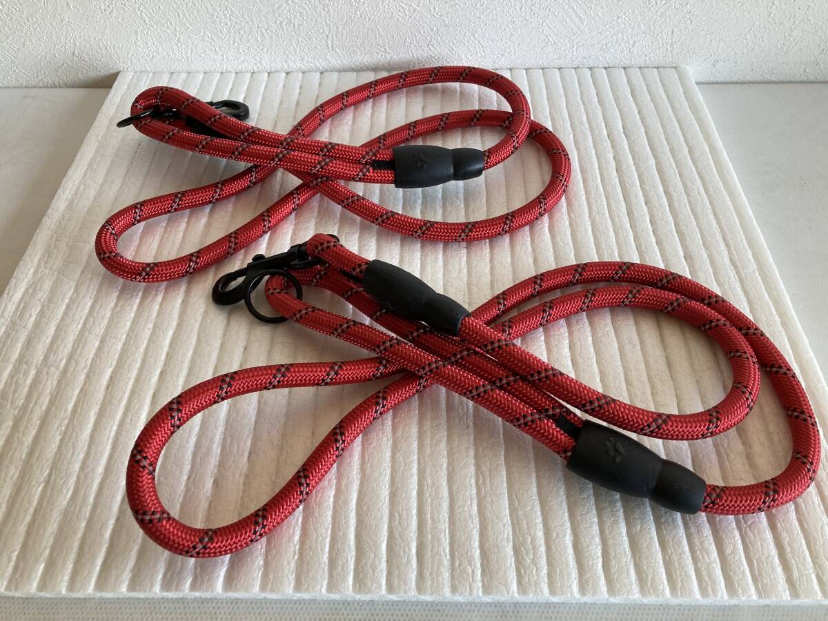 260161 犬 リード Wagoo ワグー ショルダーリード ロープ ハンズフリー レッド